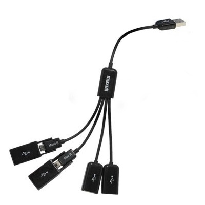 Maxell Flexible USB Hub WITH 4 Port USB
