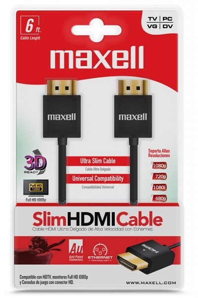 Maxell Slim HDMI Cable