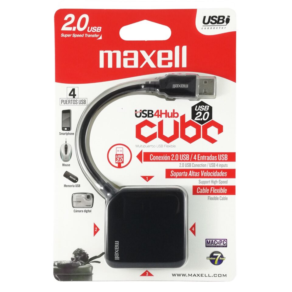 Maxell USB 2.0 4 Port Hub