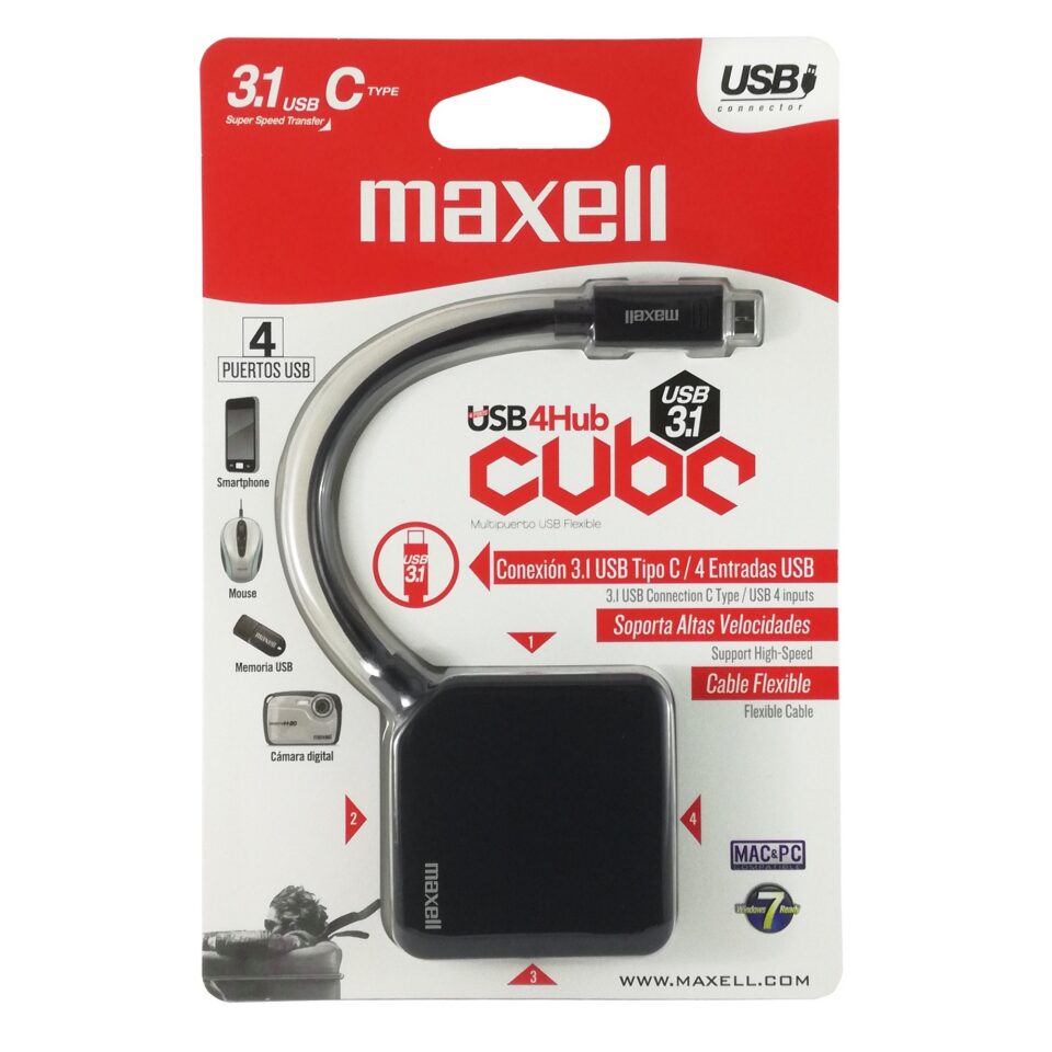 Maxell USB 2.0 4 Port Hub, photo 3