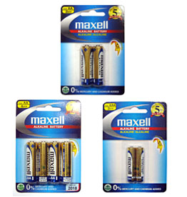 Maxell AA AAA 9V Size C D Alkaline Battery