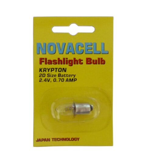 Novacell Bulb Krypton 2.4V 0.7amp 2D Size Battery