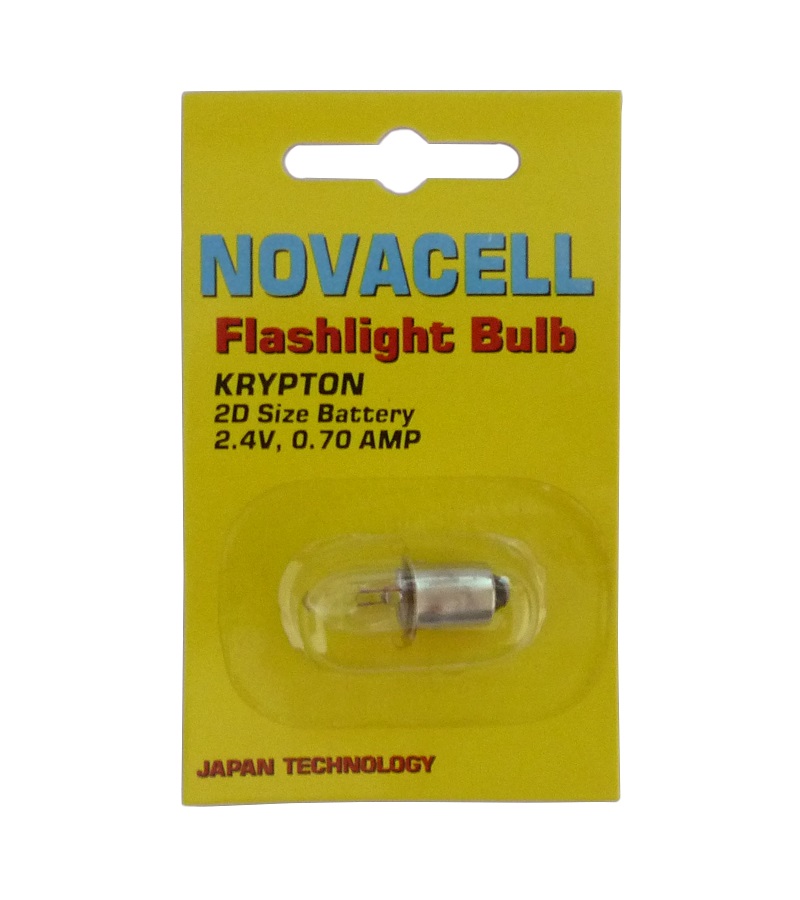 Novacell Bulb Krypton 2.4V 0.7amp 2D Size Battery