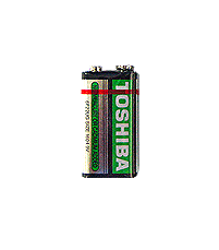 Toshiba Dry Cell Battery 9V Battery 6F22 1.5V