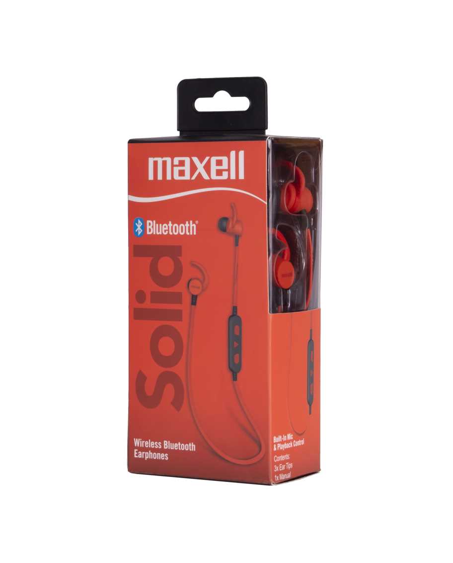 Maxell Wireless Solids Bluetooth EB-BT100 Carbon, photo 5