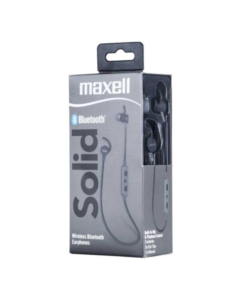 Maxell Wireless Solids Bluetooth EB-BT100 Carbon