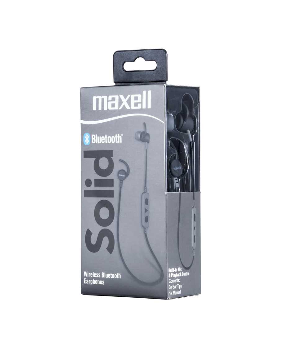Maxell Wireless Solids Bluetooth EB-BT100 Carbon