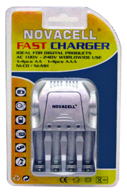 Novacell Battery Charger Fast AA AAA 9V NI-MH CD