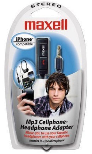Maxell Stereo Headset Adaptor w/ Microphone HP 22