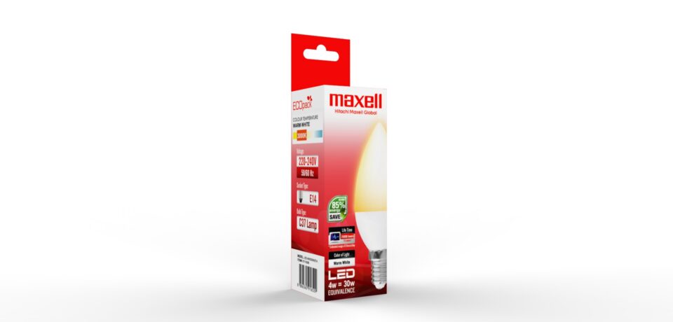 Maxell LED 9W E27 A60 3000K, photo 3