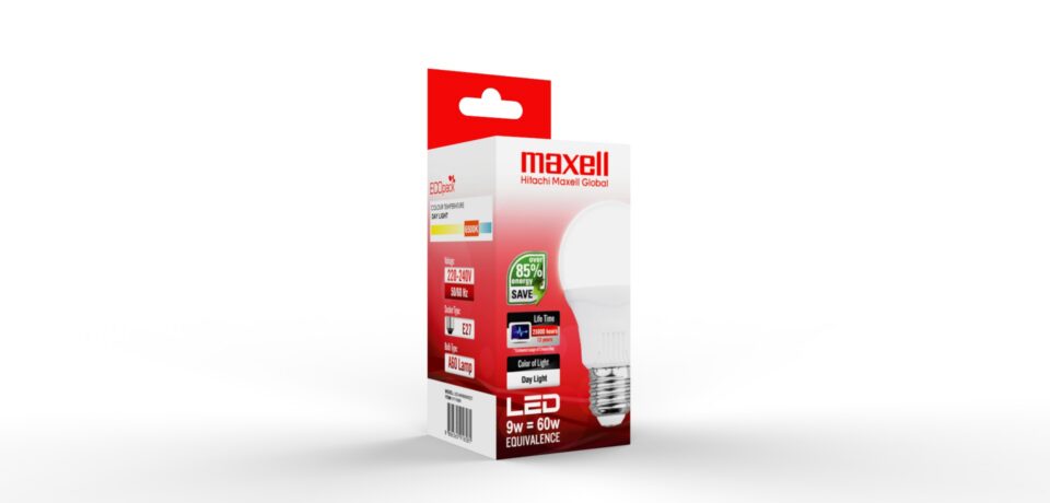 Maxell LED 9W E27 A60 3000K, photo 2