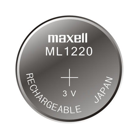 Maxell Lithium Manganese Dioxide Rechargeable Battery ML1220
