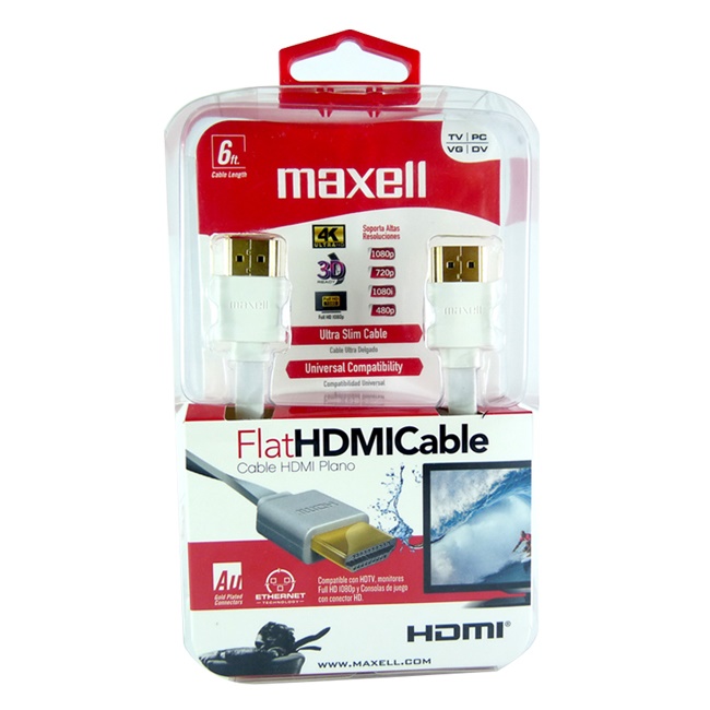 Maxell Flat HDMI Cable