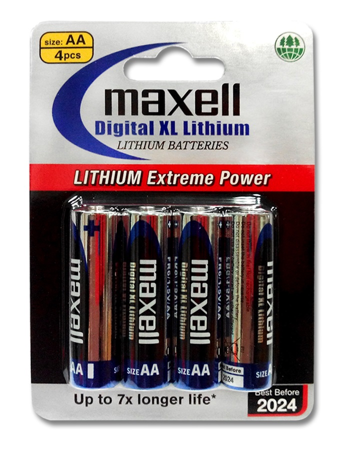 Maxell AA Digital XL Lithium Battery FR6