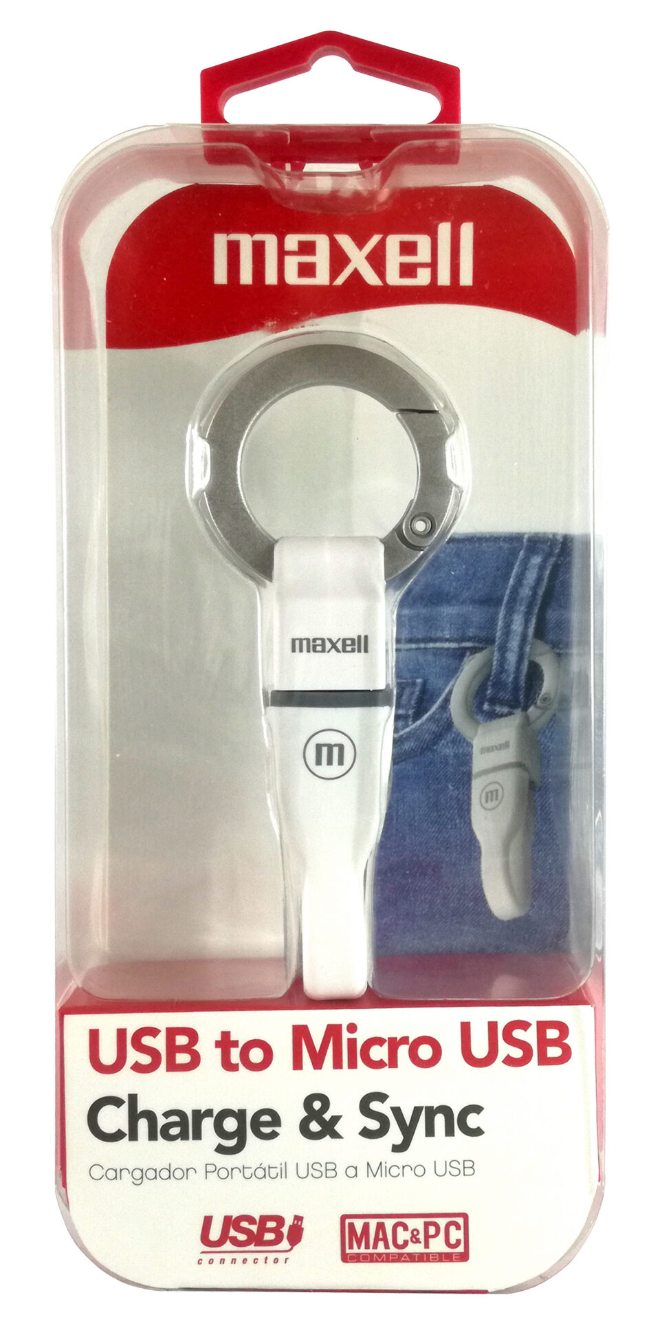 Maxell Micro USB to USB Keychain Cable, photo 2