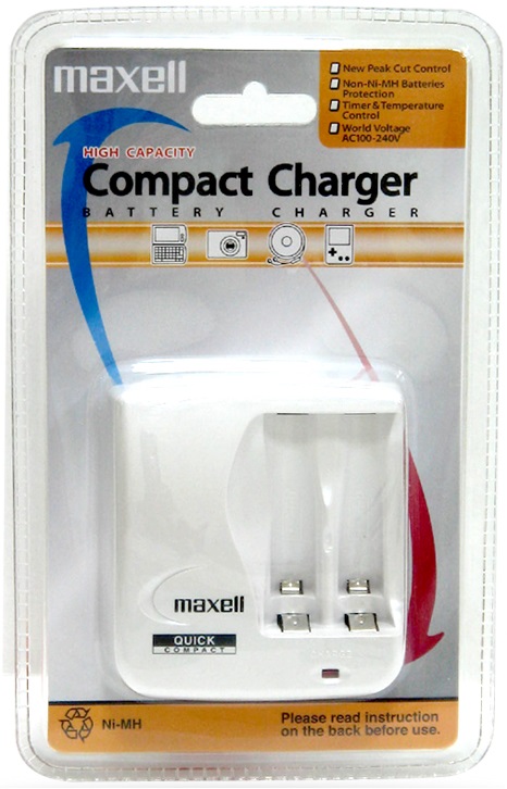 Maxell Compact Battery Charger Q2MH
