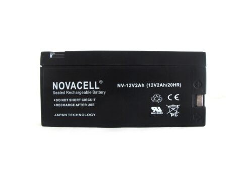 Novacell Sealed Lead Acid Battery 12V/2AH Side Slide
