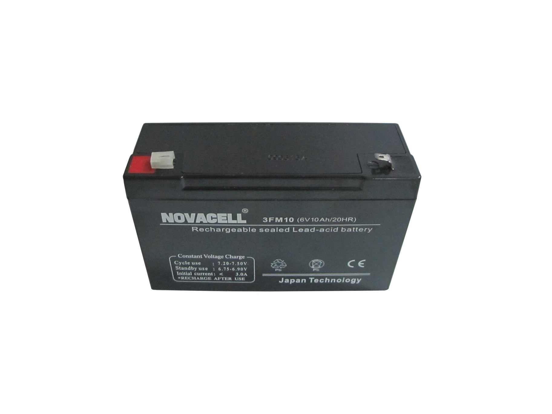 Novacell Sealed Lead Acid Battery 6V/10AH