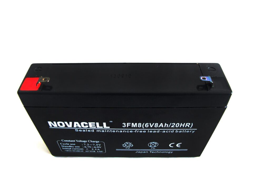 Novacell Sealed Lead Acid Battery 6V/8AH