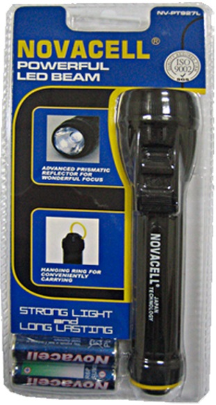 Novacell Flashlight LED Beam PT927L w/2xAA