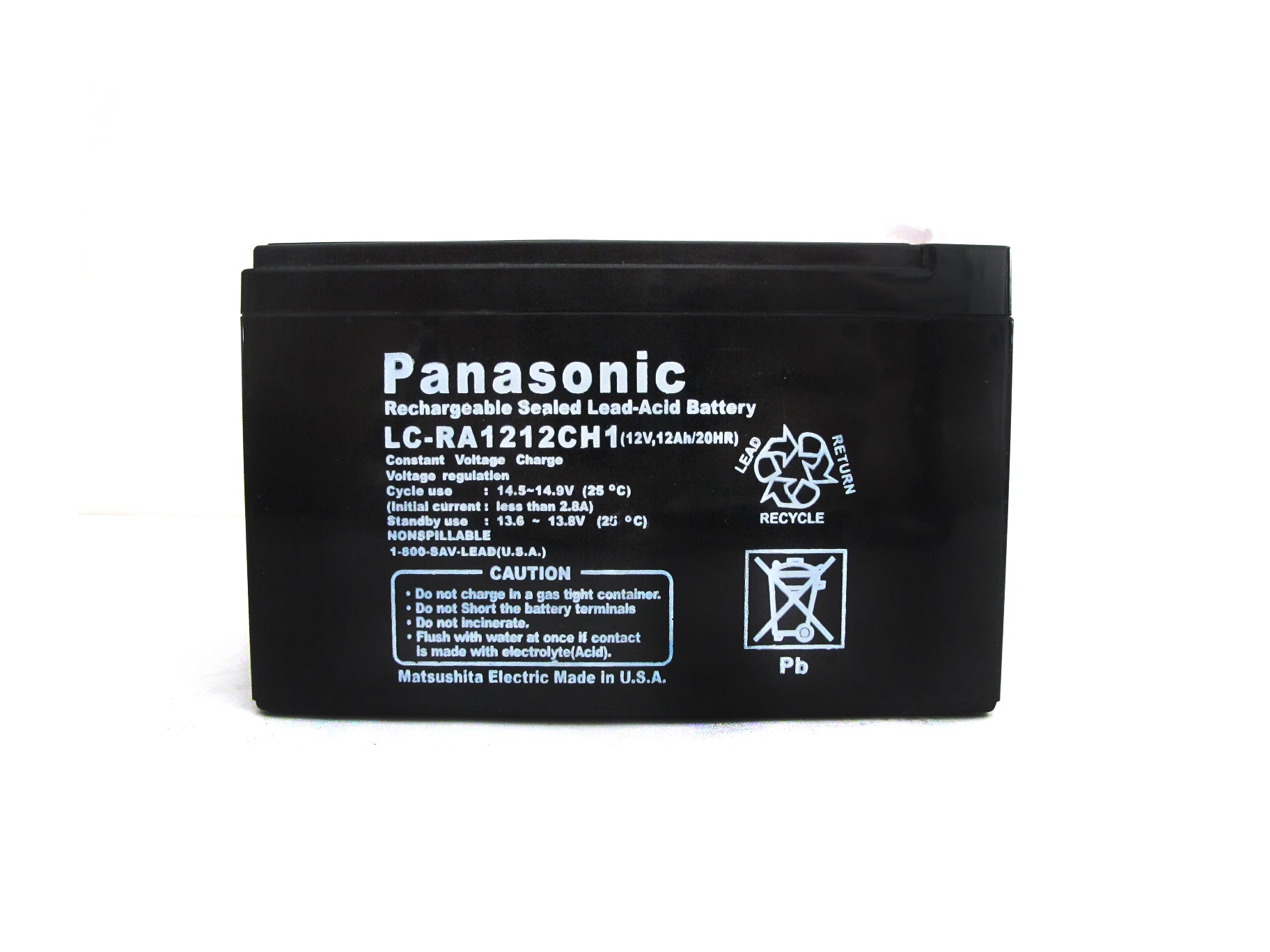 Panasonic Sealed Lead Acid Battery 12V/12Ah