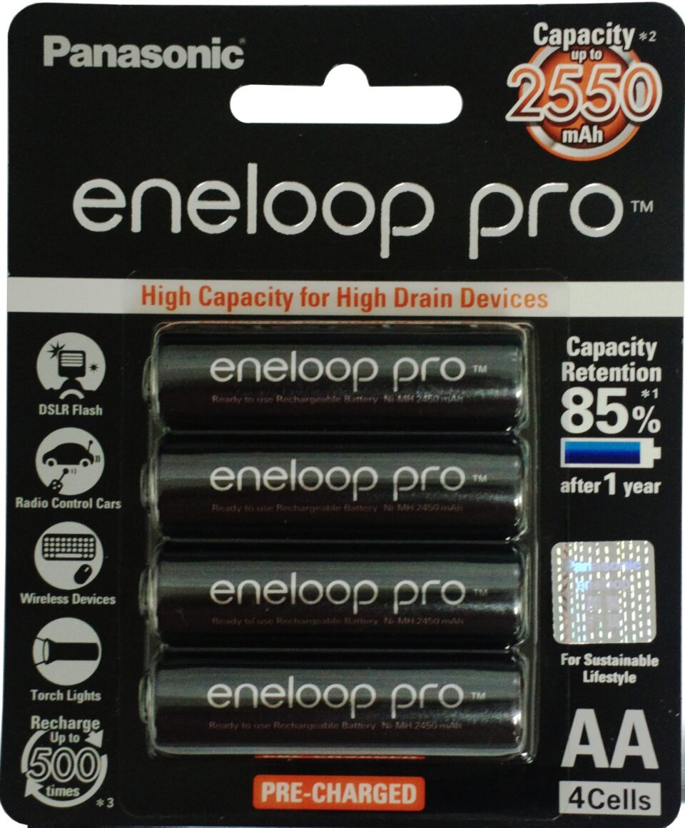 Panasonic AA Eneloop Pro Battery