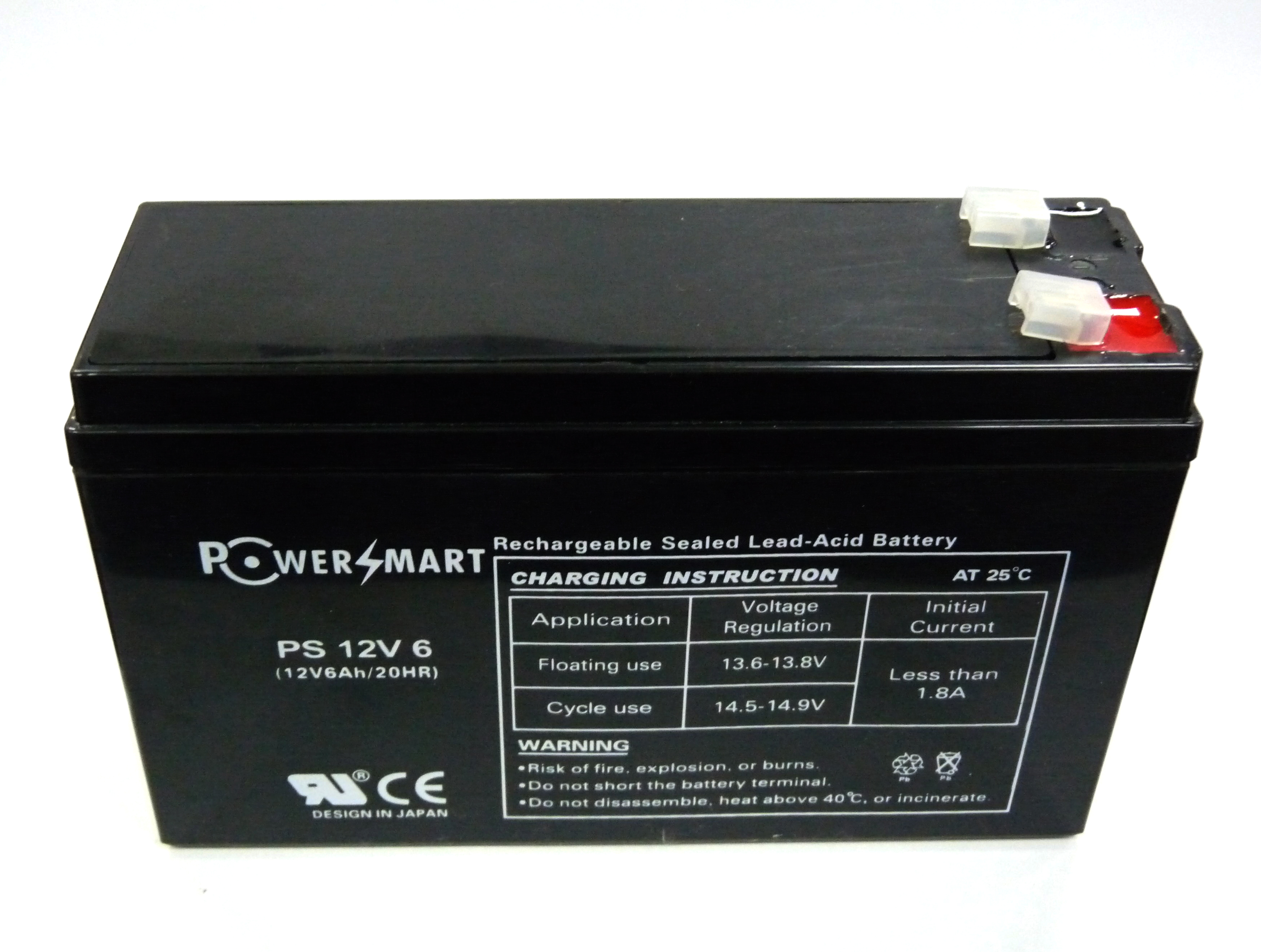 Powersmart Sealed Lead Acid Battery 12V/6AH
