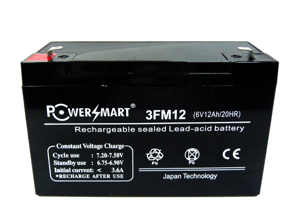 Powersmart Sealed Lead Acid Battery 6V/12AH