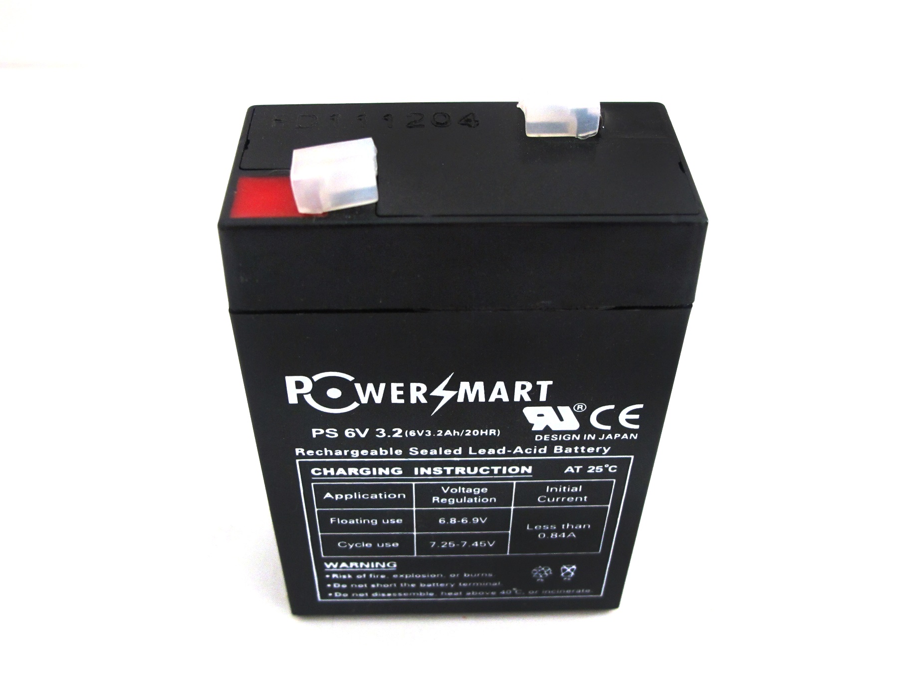 Powersmart Sealed Lead Acid Battery 6V/3.2AH