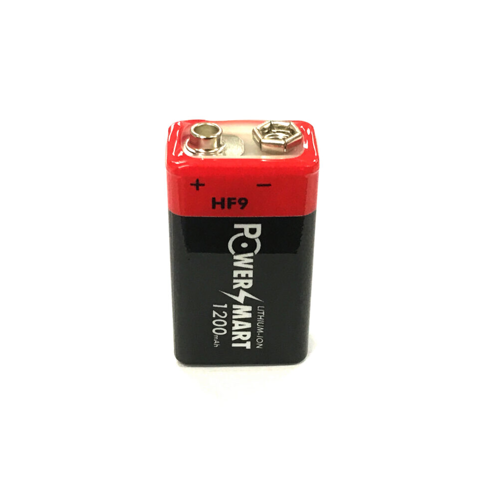 Powersmart 9V Rechargeable Lithium Ion Battery HF9 / 6HR61 1200mAh