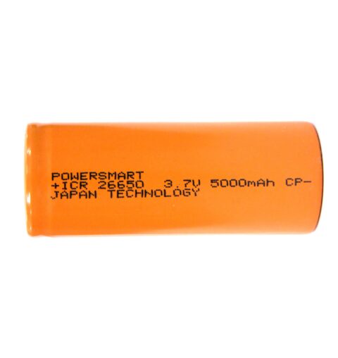 Powersmart Lithium Battery 26650 3.7V 5000mAh ICR26650