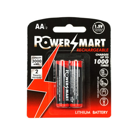 Powersmart AA Rechargeable LI-ION Battery AA 3000mWh
