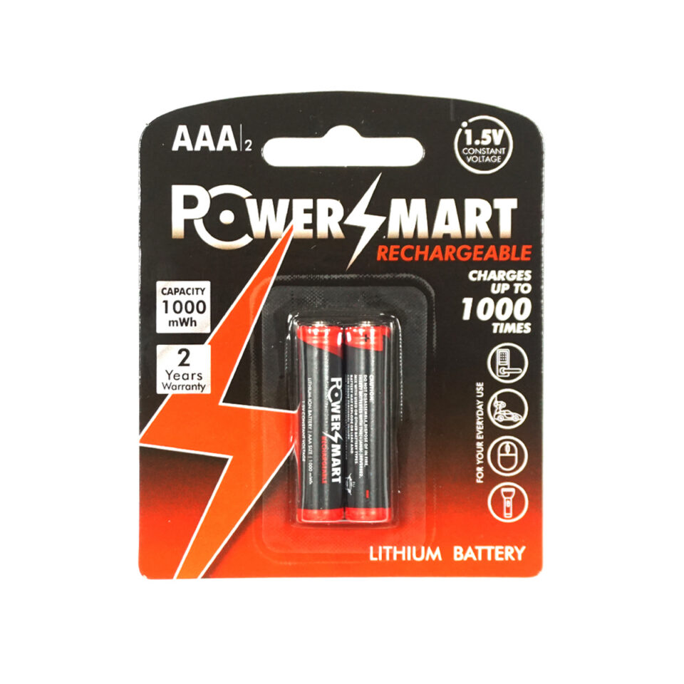 Powersmart AAA Rechargeable LI-ION Battery AAA 1000mWh