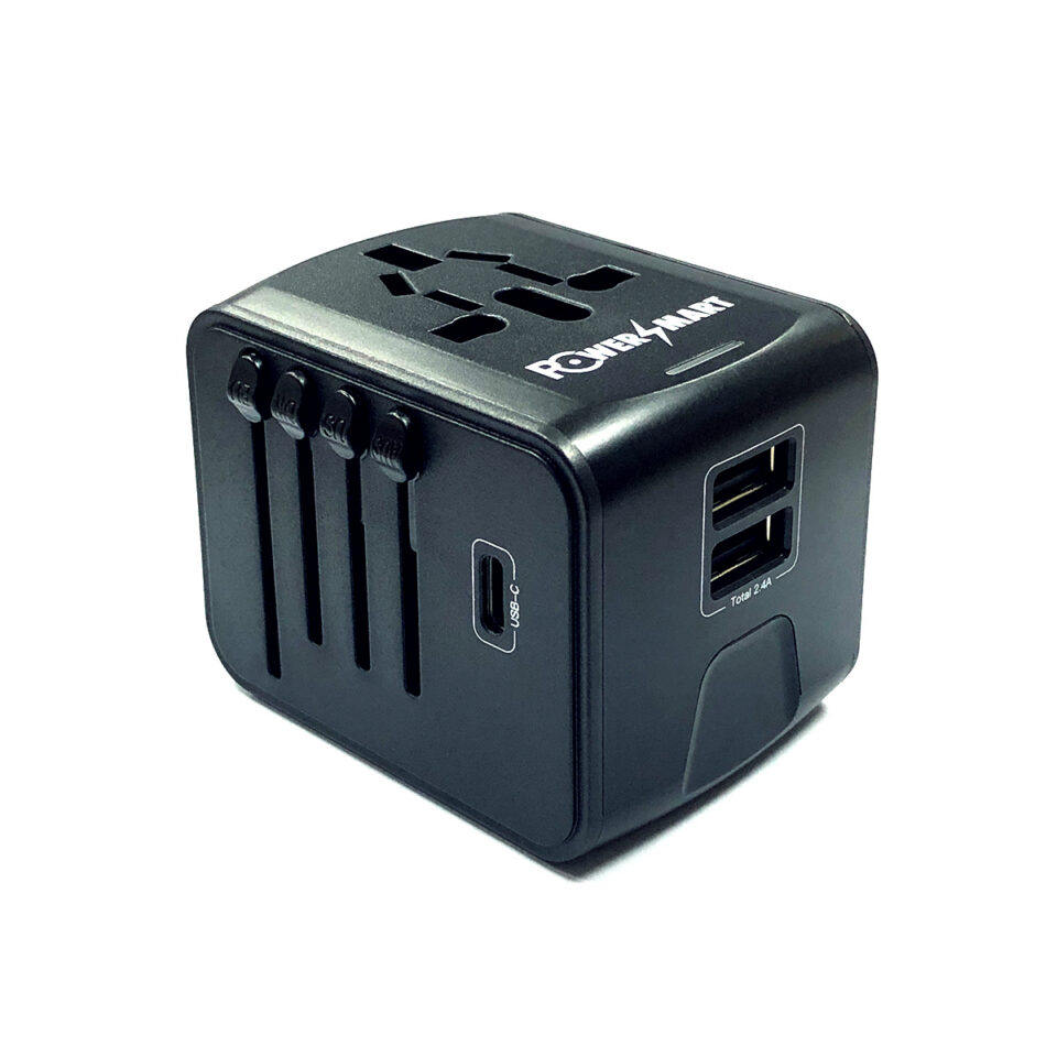 Powersmart SL-199 - Universal Travel Adaptor w/ 2 USB, 1 Type-C, photo 2