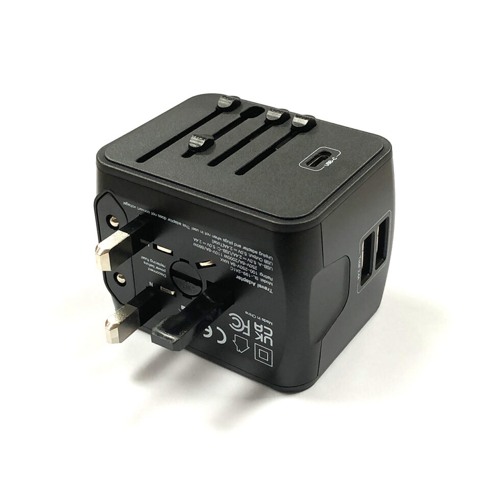 Powersmart SL-199 - Universal Travel Adaptor w/ 2 USB, 1 Type-C, photo 4