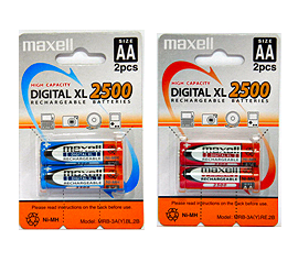 Maxell Rechargeable Battery NI-MH AA Battery AAA 2500 Mah