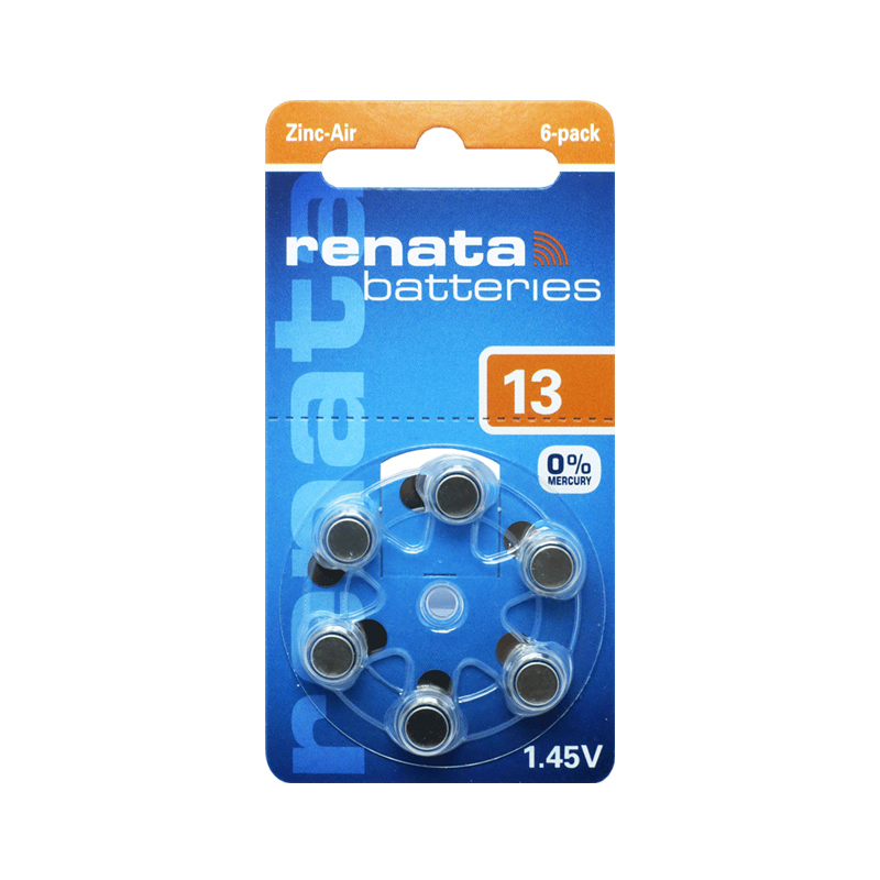 Renata Zinc Air Hearing Aid Battery ZA10 ZA13 ZA312 ZA675, photo 2