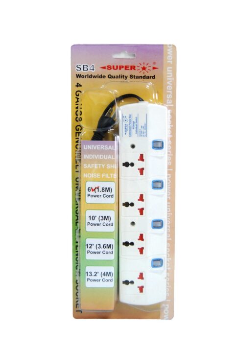 4 Gang Universal Extension Socket SB-4