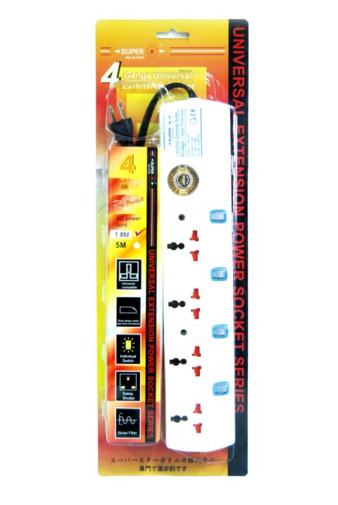 4 Gang Universal Extension Socket SB-4SP